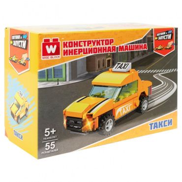 40452 Конструктор инерционная машина такси. TM Wise Block